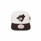 Mitchell And Ness MLB Blue Jays Cream And Brown Snapback