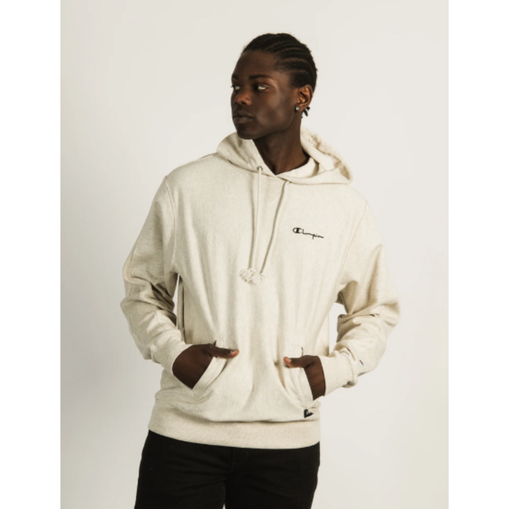 Men's Champion RW Pull Over Hoodie French Terry "Oatmeal Heather"