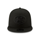 San Francisco 49ers New Era Black & Black 9FIFTY Snapback