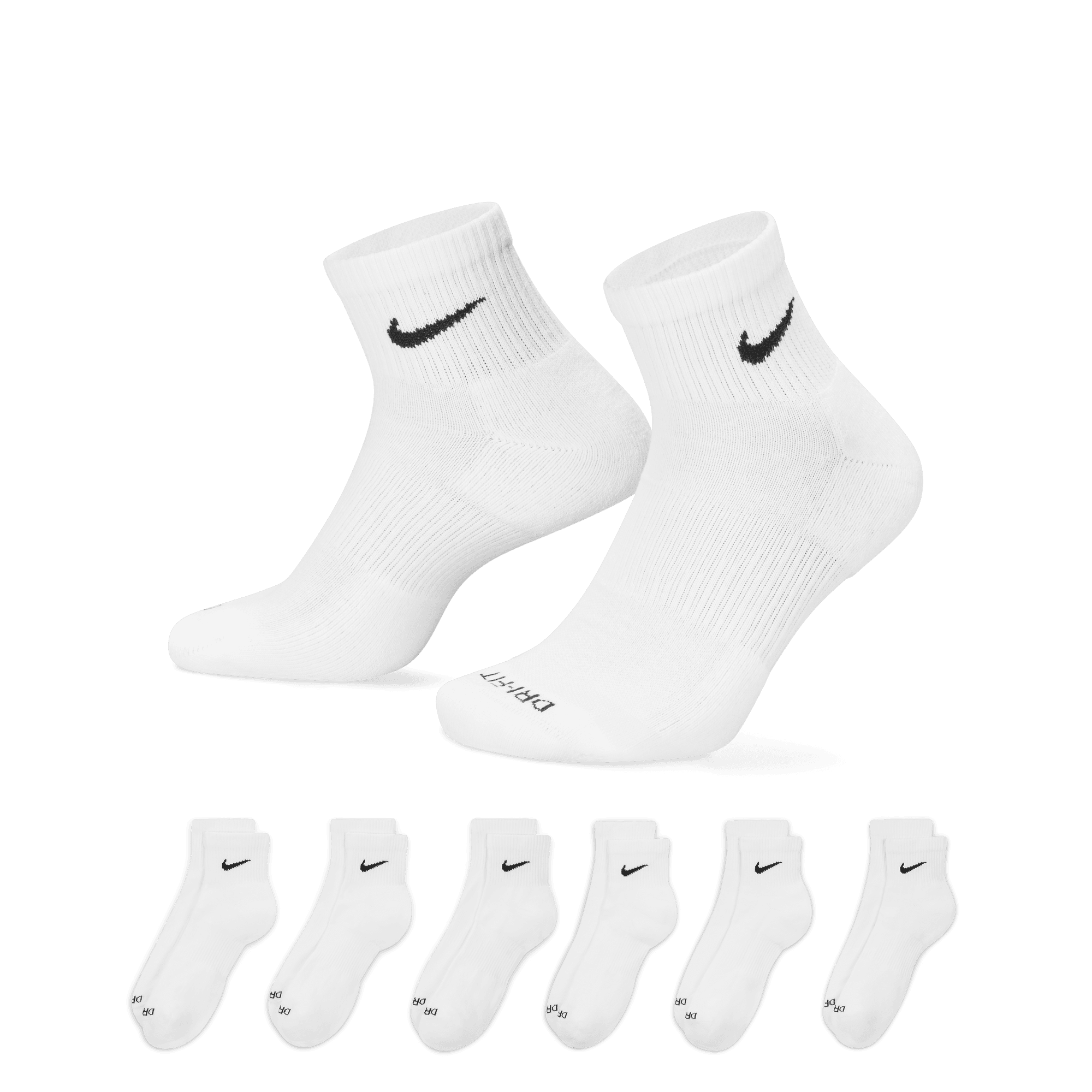 Nike Everyday Plus Cushioned Training Ankle Socks (6 Pairs) "Unisex"