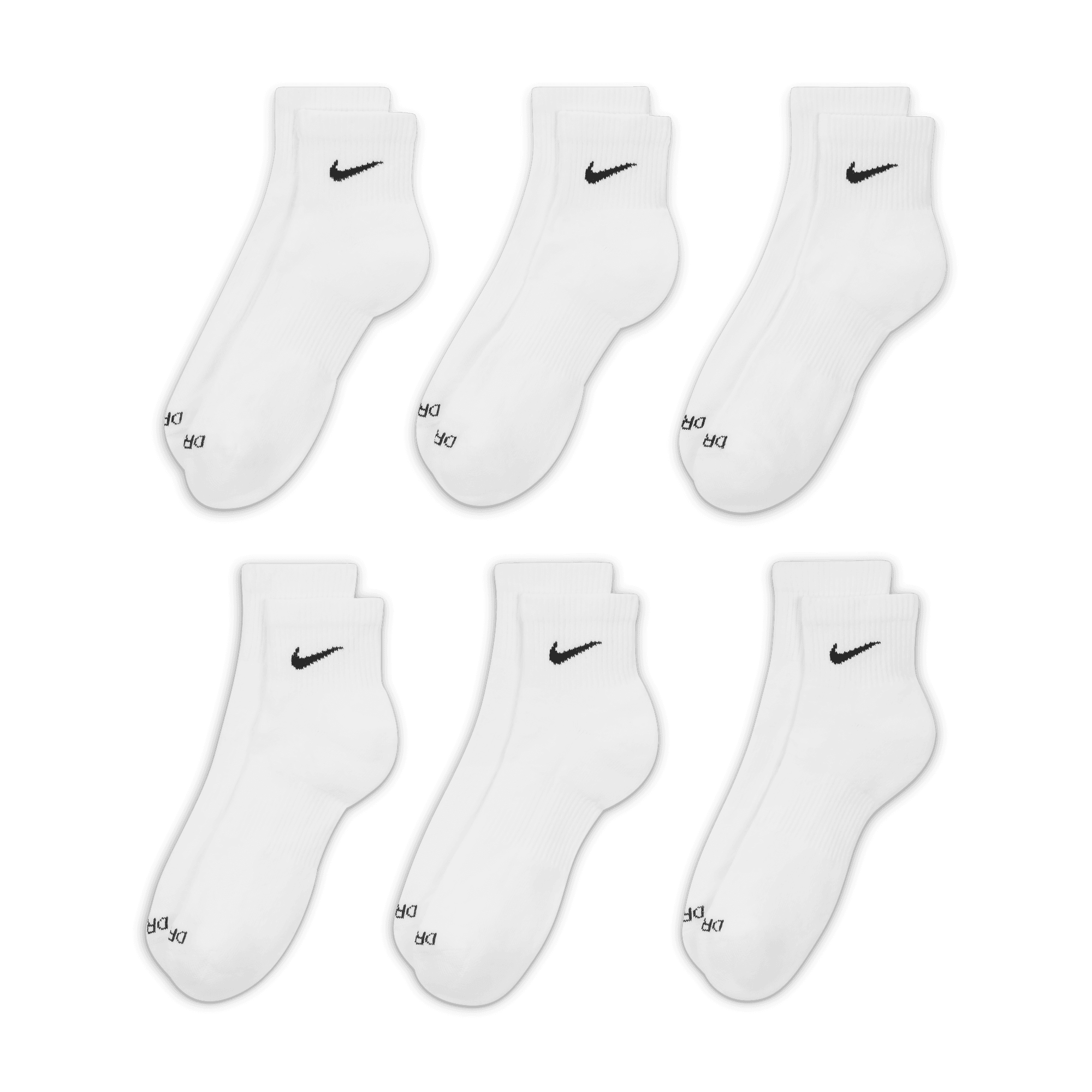 Nike Everyday Plus Cushioned Training Ankle Socks (6 Pairs) "Unisex"