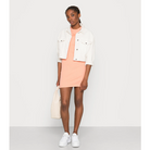 Women's Puma Classics Ribbed Sleeveless Dress "Peach Pink"