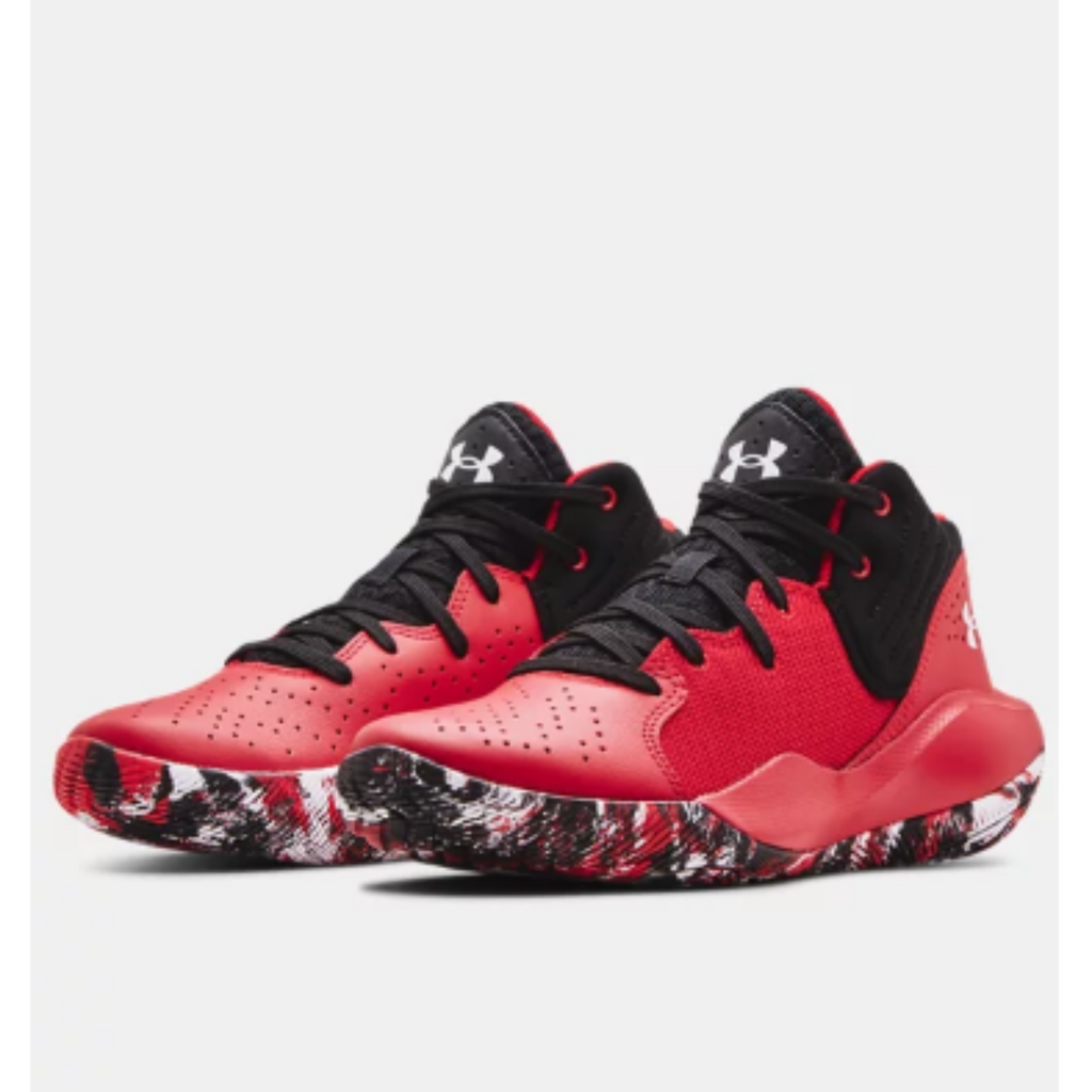 Big Kids' Under Armour Jet '21 Basketball "Red Black Camo"