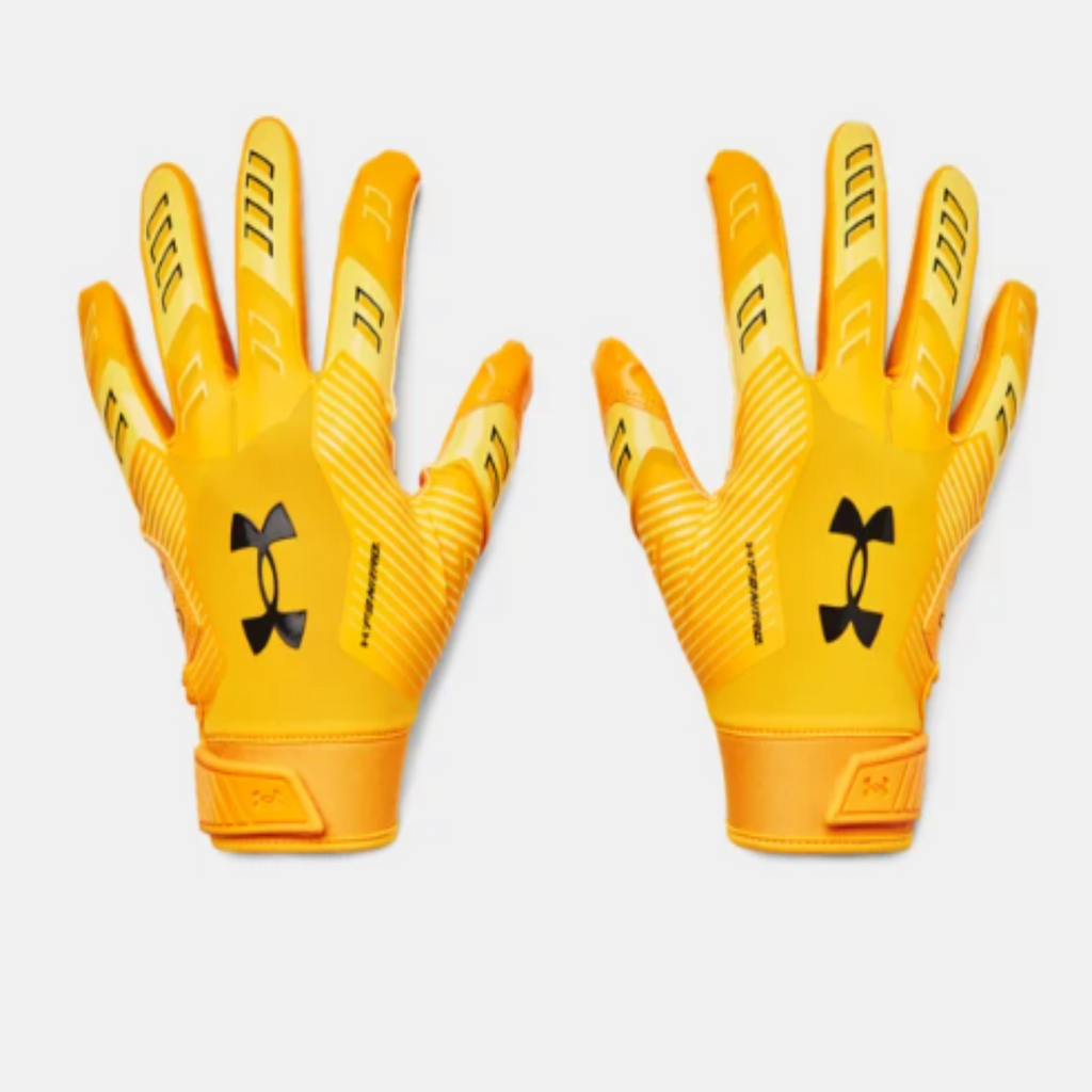 Men's Under Armour F9 Nitro Football Gloves "Steeltown Gold"