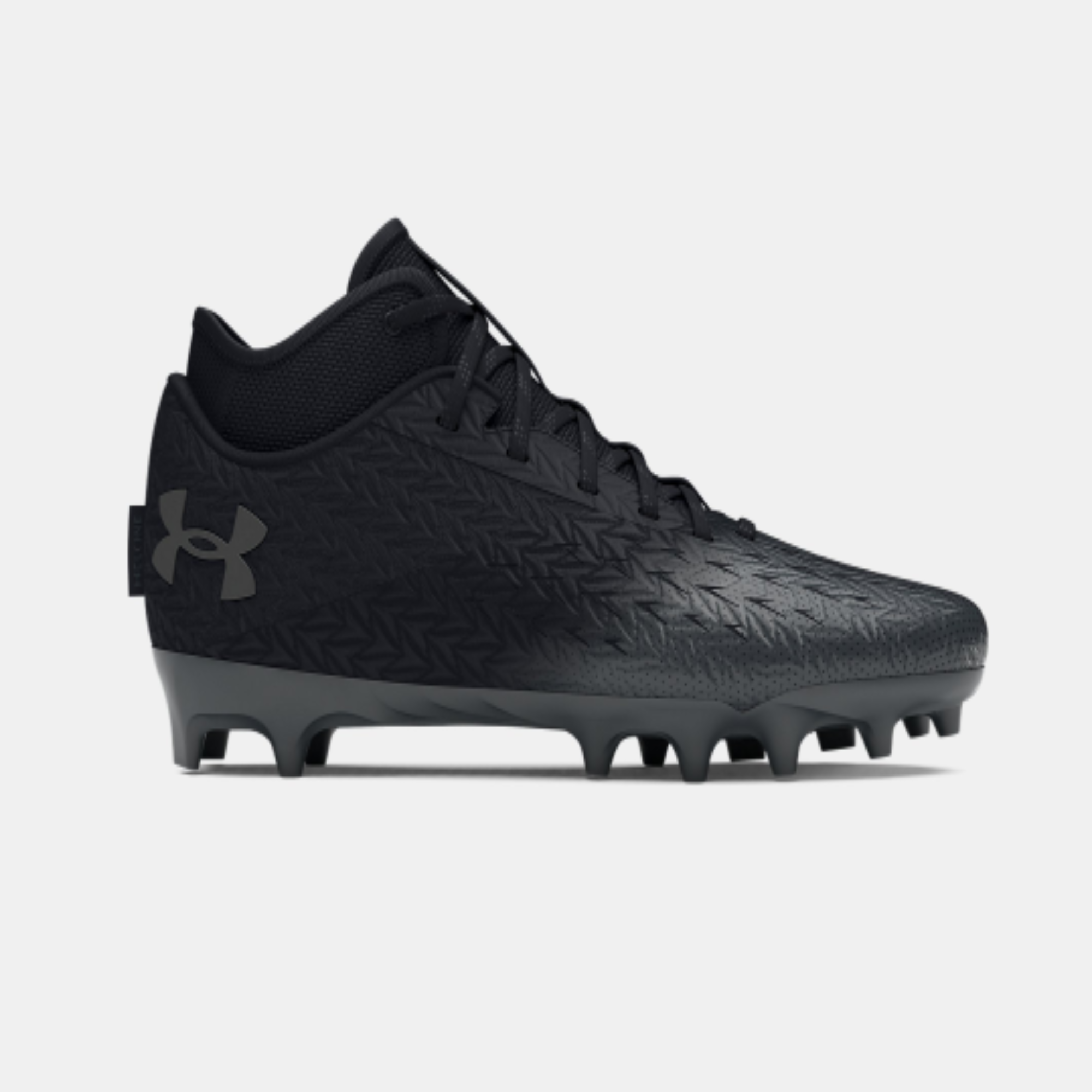 Men's UA Spotlight Clone 4 MC Football Cleats "Metallic Gun Metal"