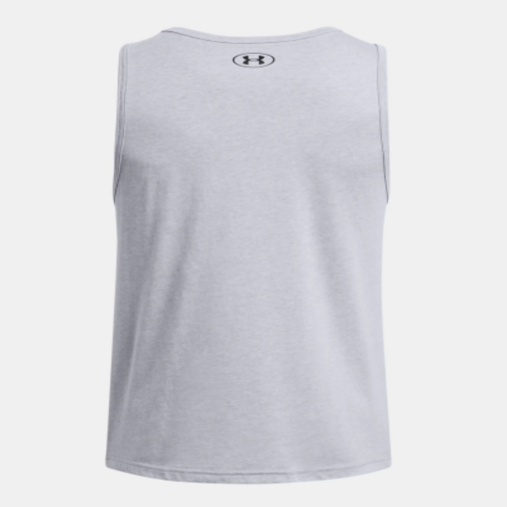 Men's Under Armour Sportstyle Logo Tank "Steel Light Heather/Black"