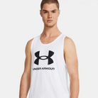 Men's Under Armour Sportstyle Logo Tank "White/Black "