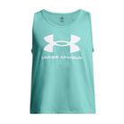 Men's Under Armour Sportstyle Logo Tank "Teal Green/White"