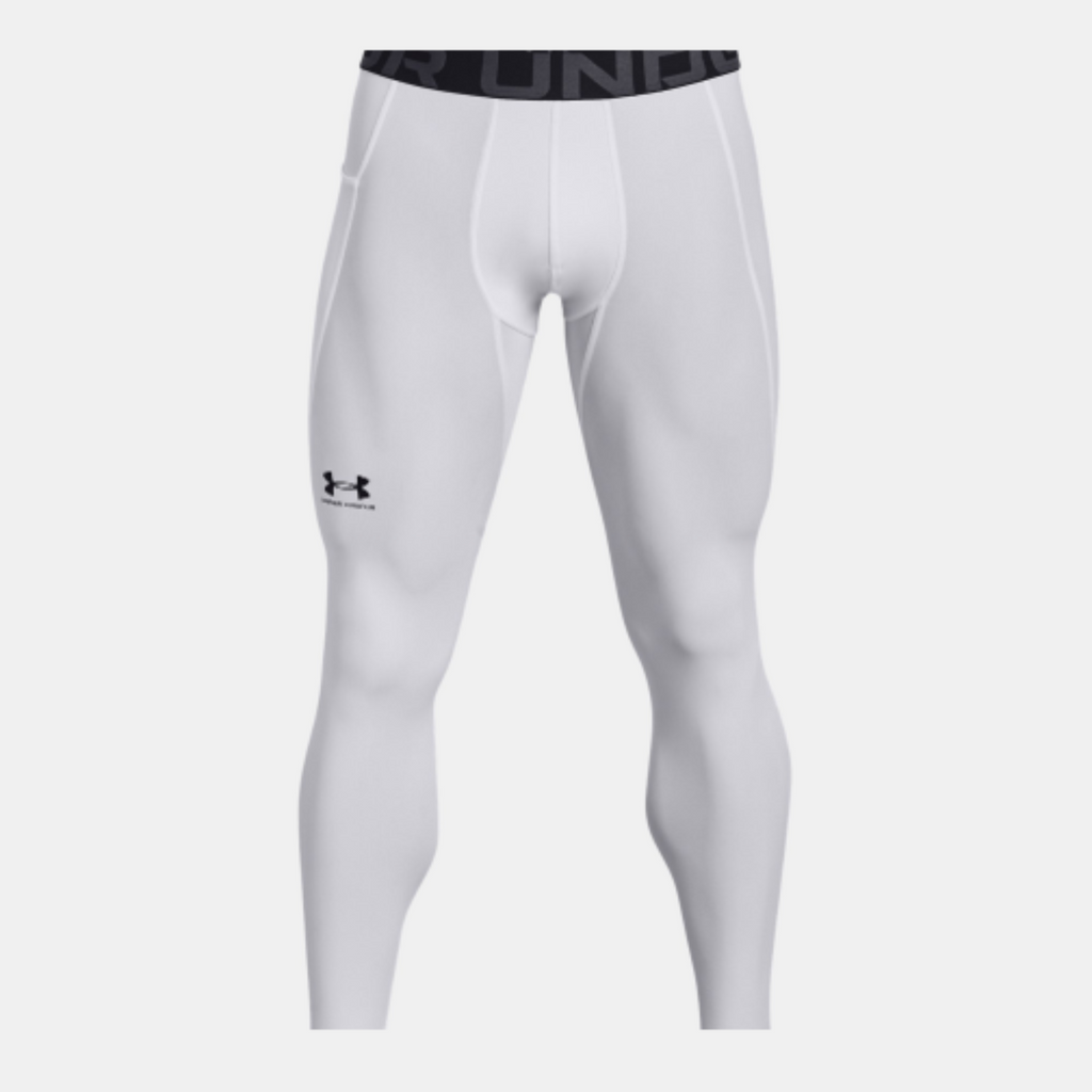 Men's Under Armour HeatGear® Leggings "White Black"