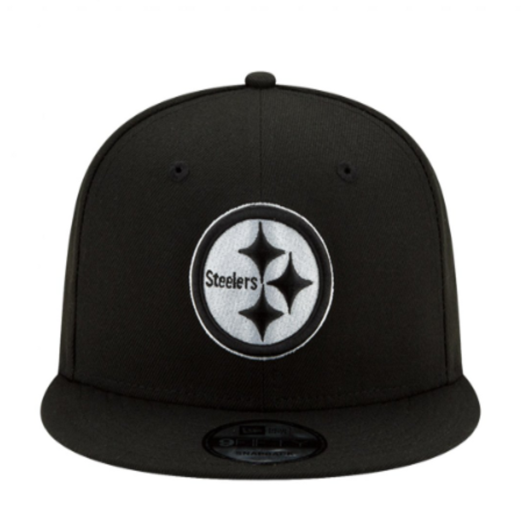 Pittsburgh Steelers New Era Black & White 9FIFTY Snapback