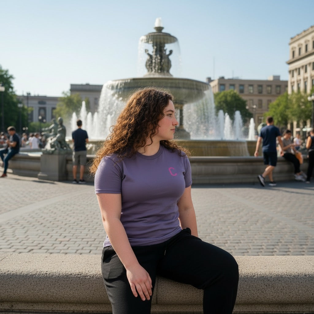 The Closet Inc Women T-Shirt - ORCHID WITH PINK C