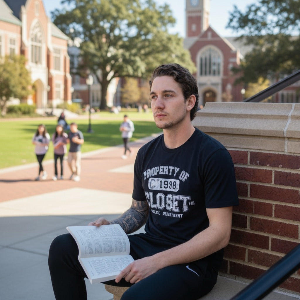 The Closet Inc Men Basic T-Shirts “ Navy "Property Of"