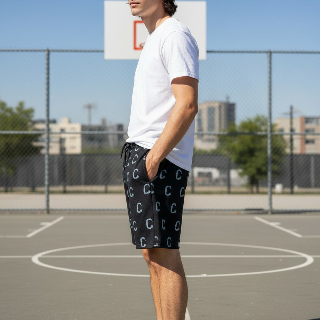 Men's Closet Inc A.O.P Shorts (Blk)