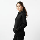 The Closet Inc Womens Fleece Pull Over Plain Black