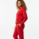 TCI Women's Flc Z Pants - Red