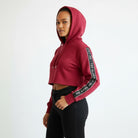 Women's The Closet Inc. Pull Over Tape Crop Top Cherry Red