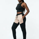 Women's TCI Tech Fleece Zip Pants (Sand/Black)