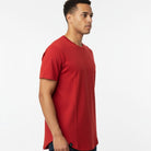 Men's The Closet Inc. Curved Hem T-Shirt -Plain Red