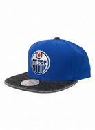Mitchell And Ness NHL Edmonton Oilers Denim Beak Snapback