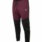 Men's The Closet Inc. Tech Fleece Zip Pants (Black/Burgundy)