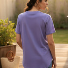 Women's The Closet Inc T-Shirt - Orchid With Black C