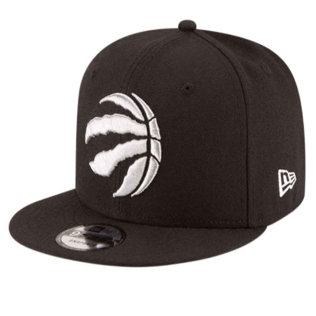 Toronto Raptors New Era Black and White 9FIFTY Snapback
