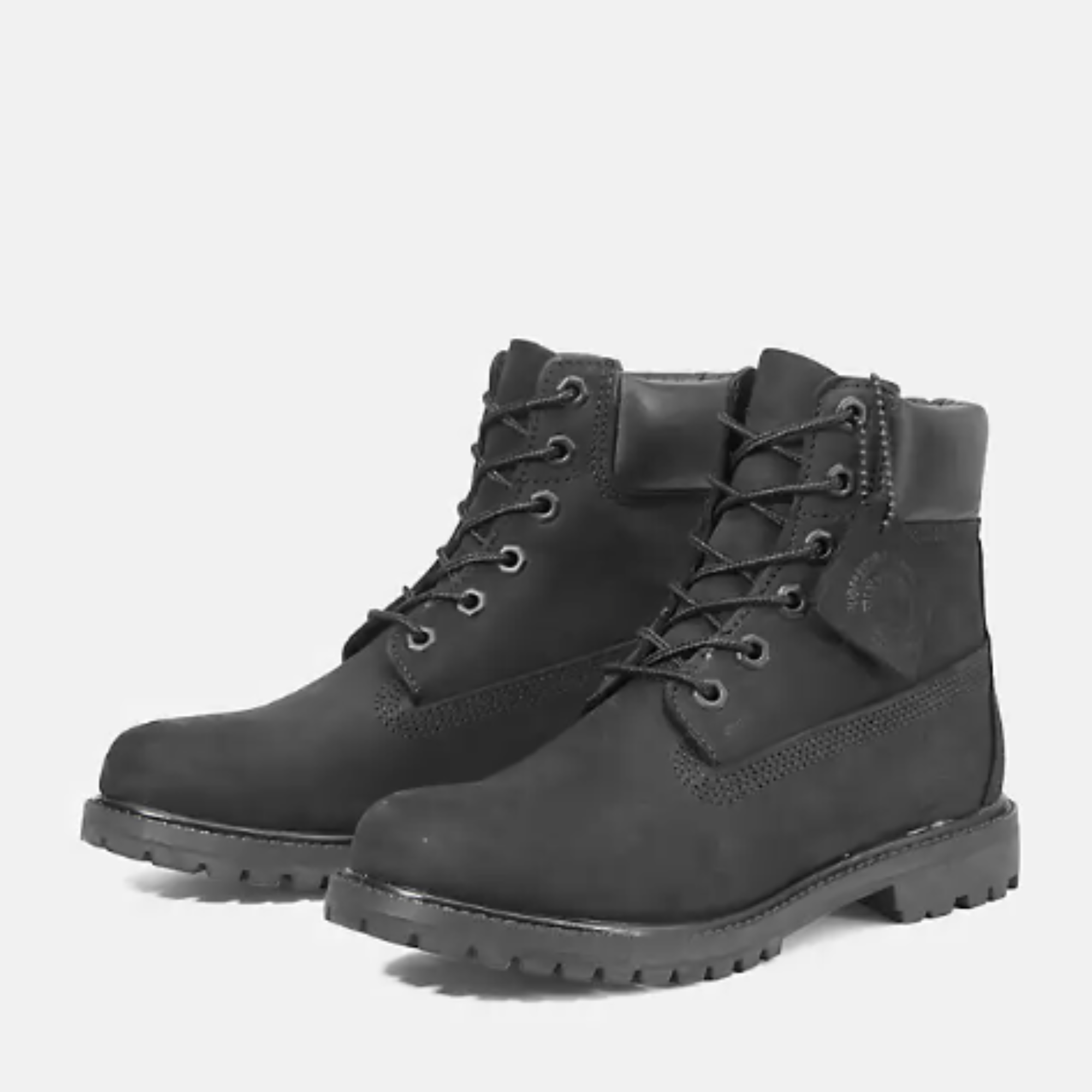 Black top nubuck timbs