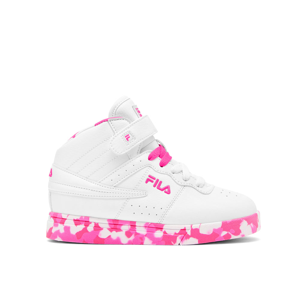 Kid's Fila VULC 13 Mashup "White Pink Camo" (Unisex)