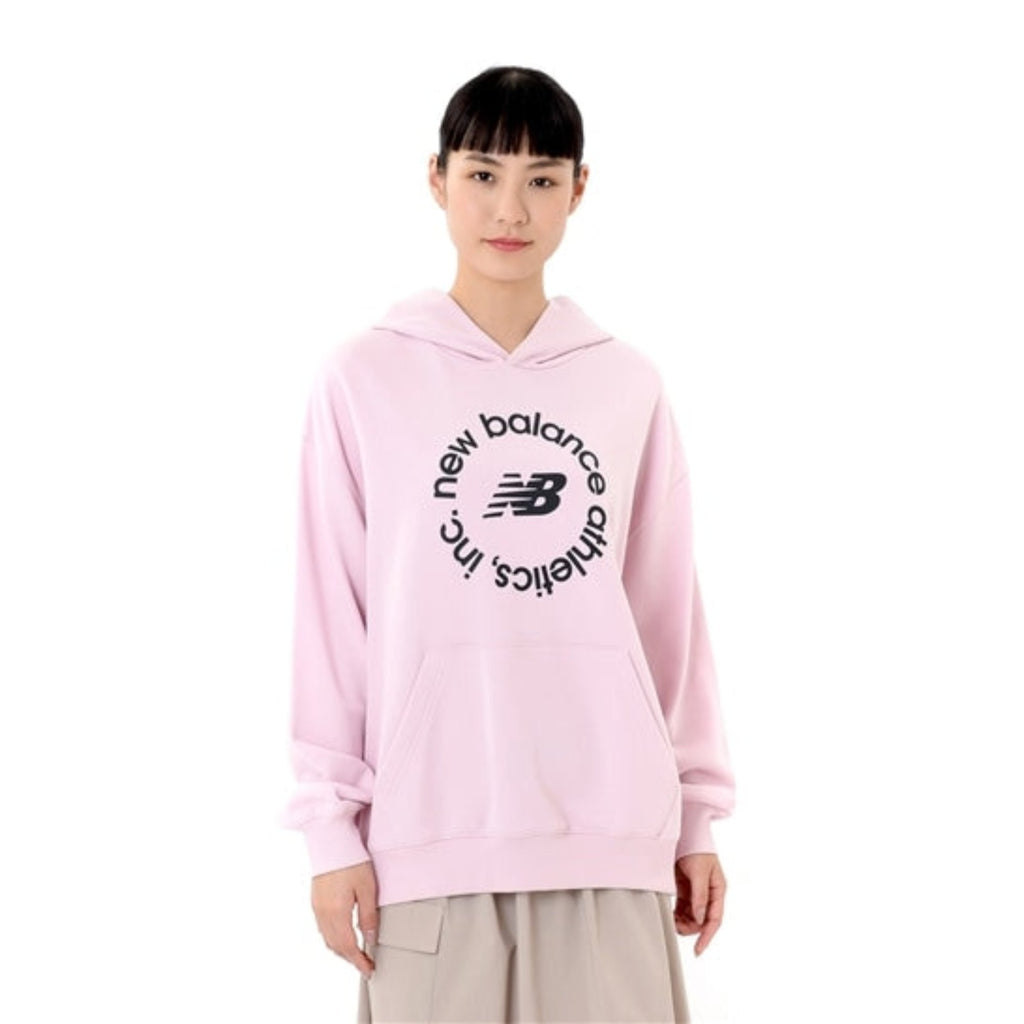 Women's New Balance Sport French Terry Oversized Graphic Fleece Hoodie