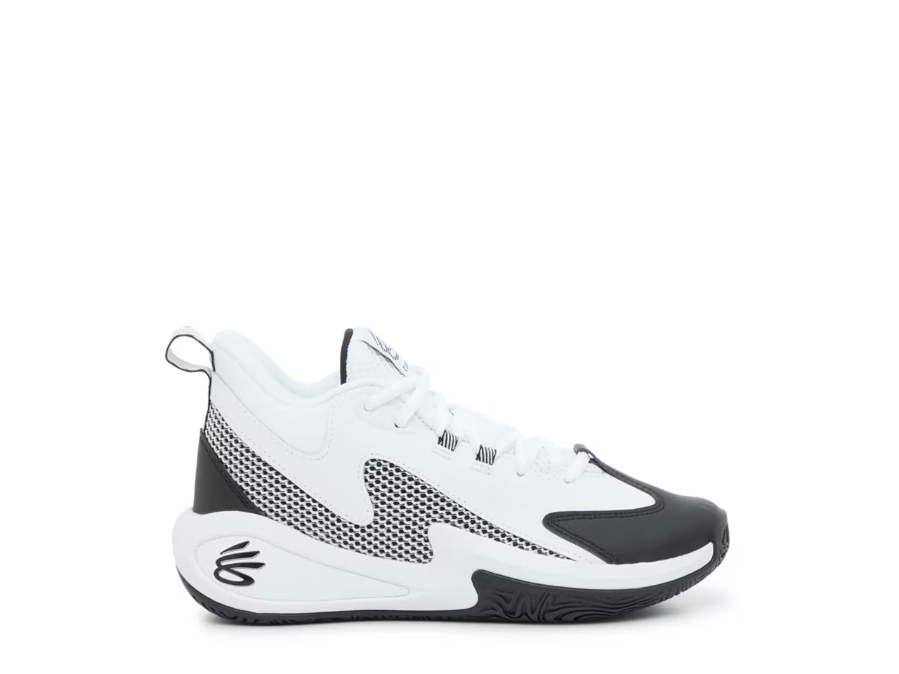 Big Kids' Under Armour Curry 3Z 25 Suede "White/Black" (Unisex)