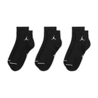 Jordan Everyday Ankle Socks 3 Pairs "Black White" (Unisex)