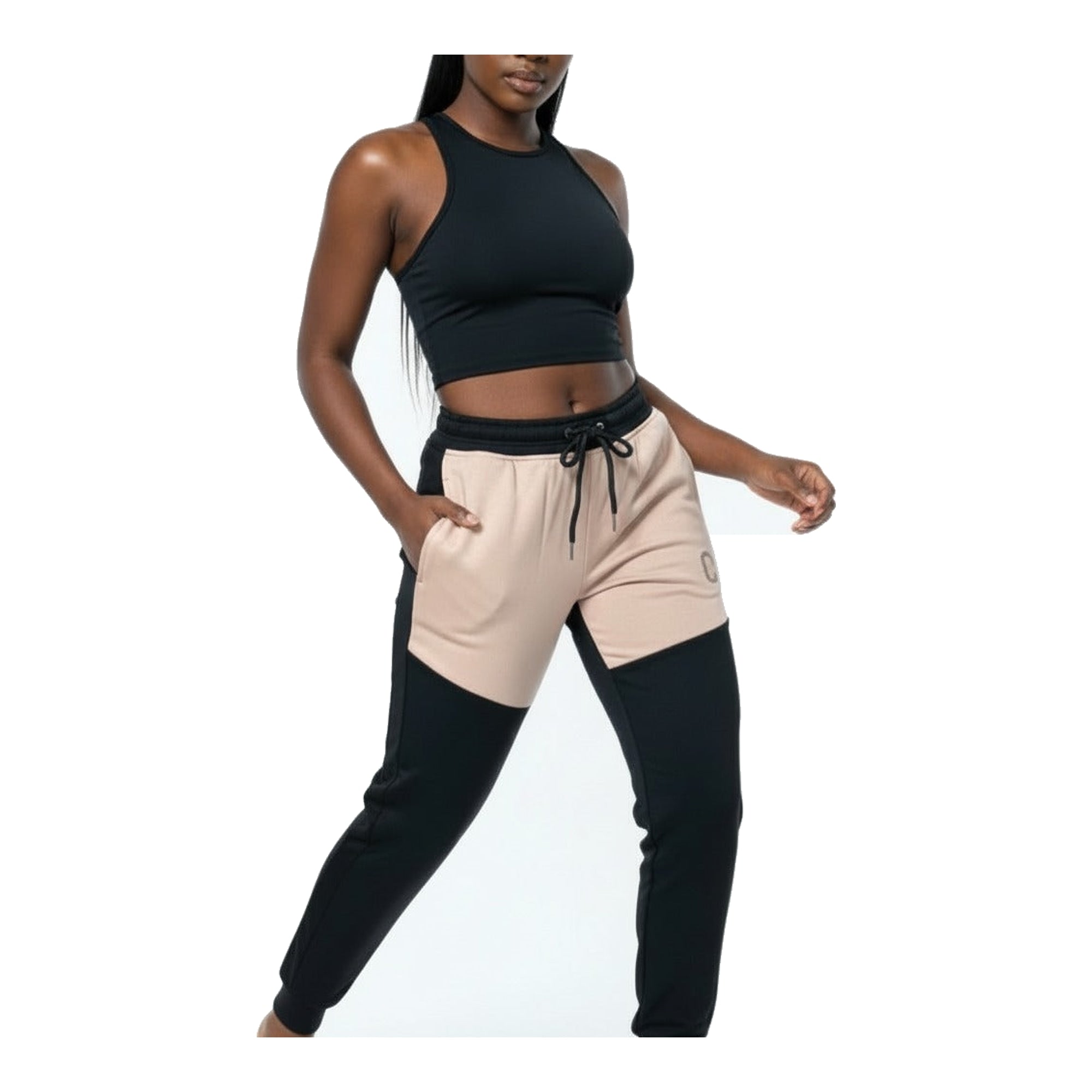 Women's TCI Tech Fleece Zip Pants (Sand/Black)