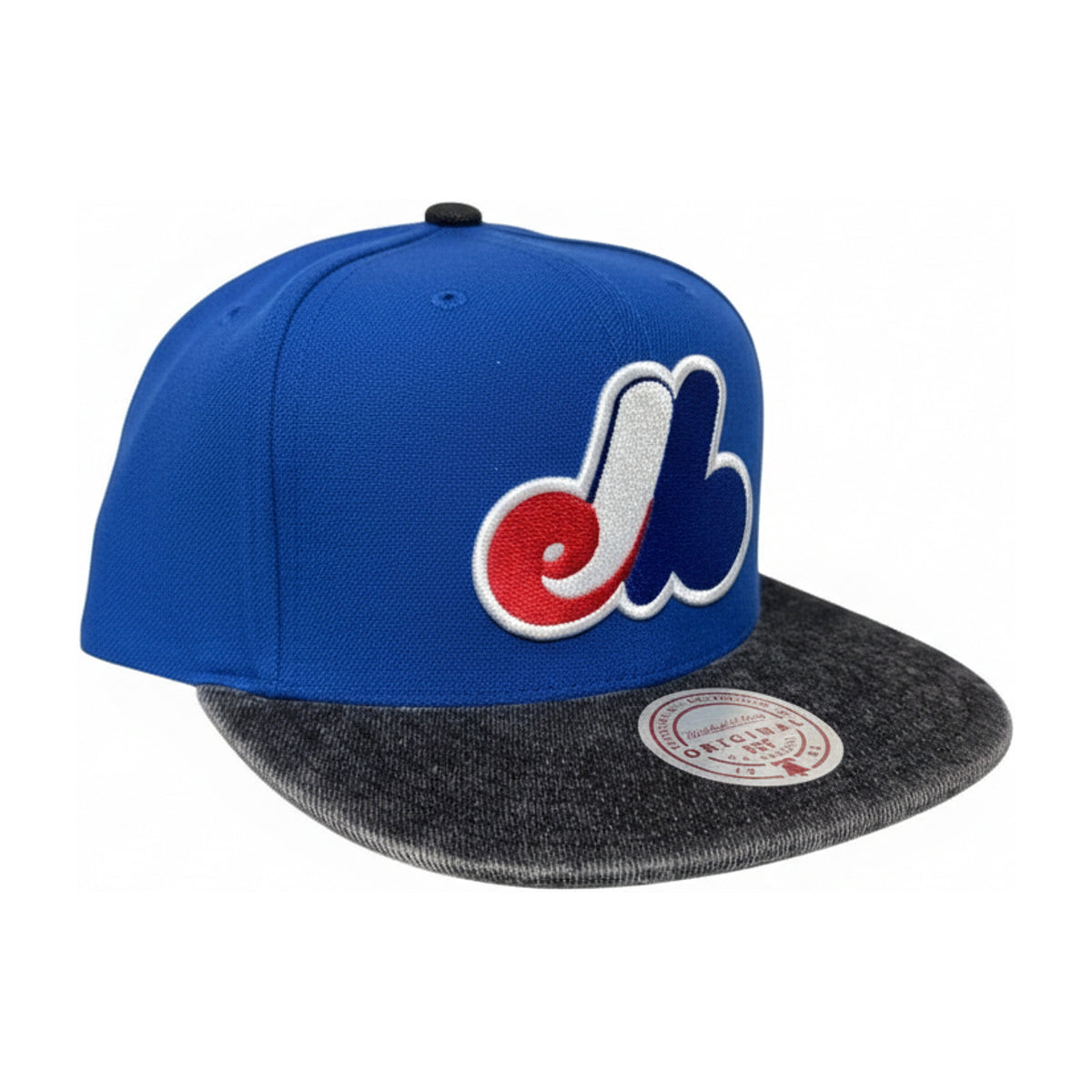 Mitchell and Ness Montreal Expos Denim Beak Snapback