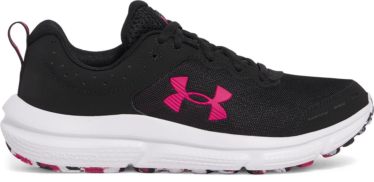 Women's Under Armour Charged Assert 10 Running Shoes "Black Grey"