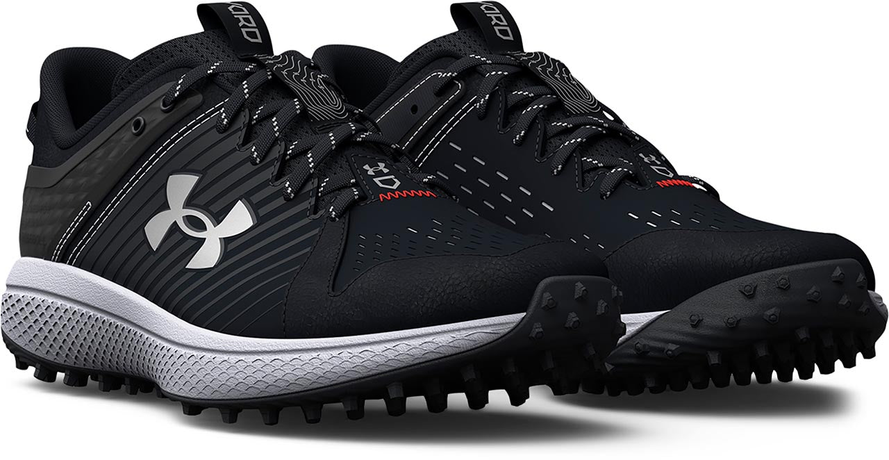 Boys' Under Armour Yard Turf Jr. Cleats "Black White"