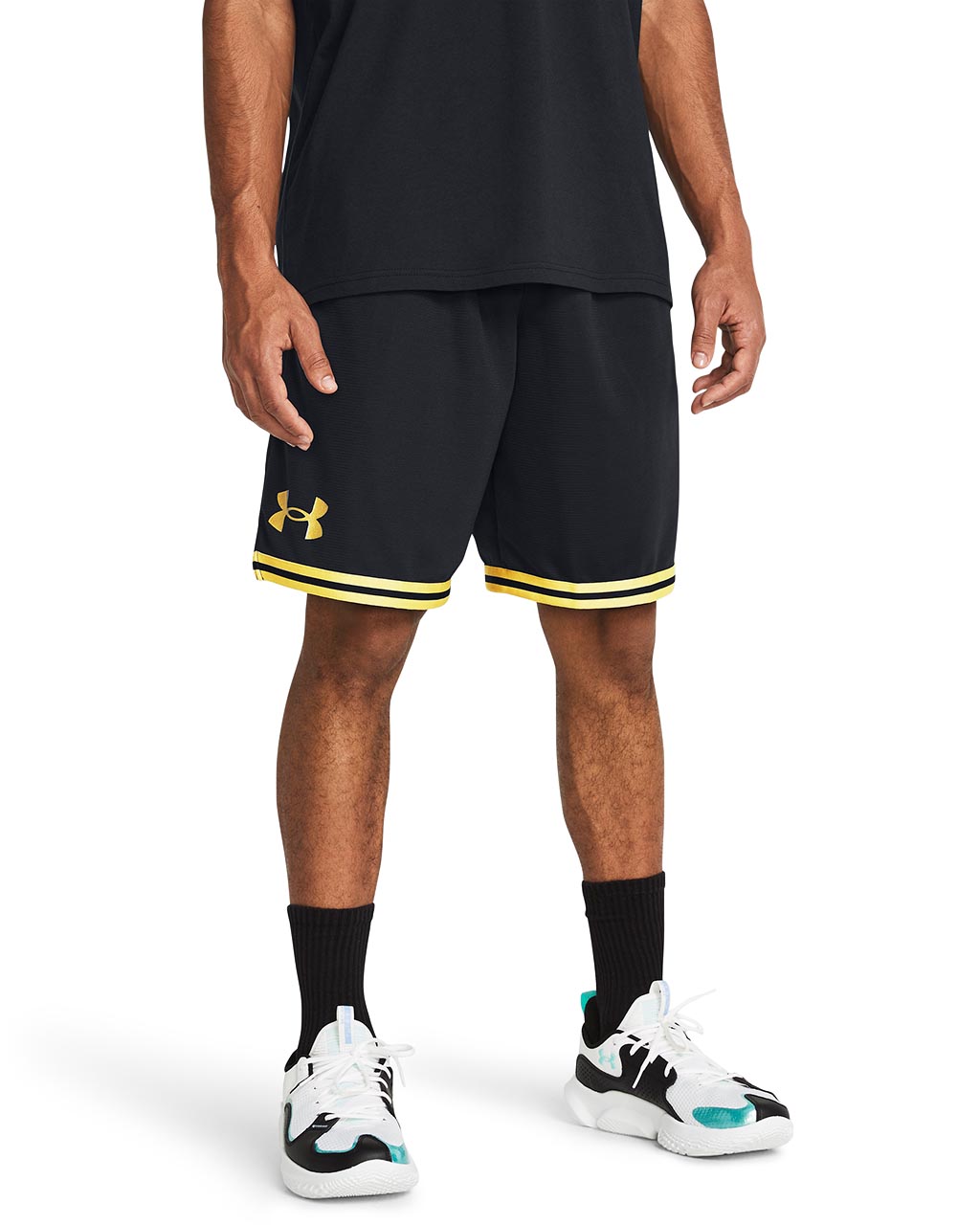 Men's Under Armour Perimeter 10" Shorts "Metallic Gold"