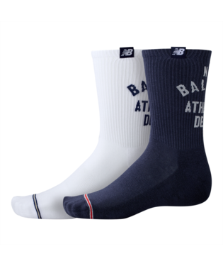 New Balance Lifestyle Midcalf Socks 2 Pack (Unisex)