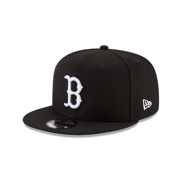 Boston Red Sox New Era Black and White 9FIFTY Snapback
