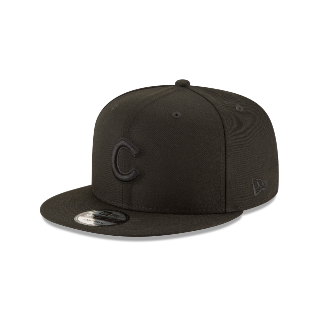 Chicago Cubs New Era Black on Black 9FIFTY Snapback