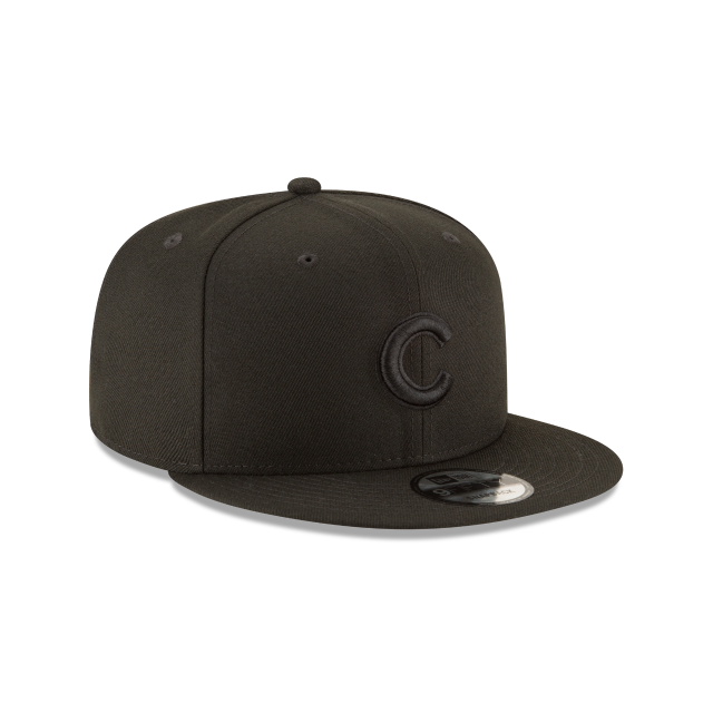 Chicago Cubs New Era Black on Black 9FIFTY Snapback
