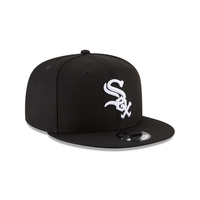 Chicago White Sox New Era Black & White 9FIFTY Snapback
