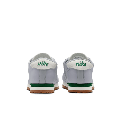 Women's Nike Cortez Leather "Wolf Grey Perforated Swoosh"