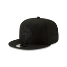 Minnesota Vikings New Era 9Fifty Black & Black Basic Snapback