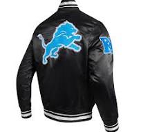 Pro Standard Detroit Lions Mash Up M Rib Satin Jacket