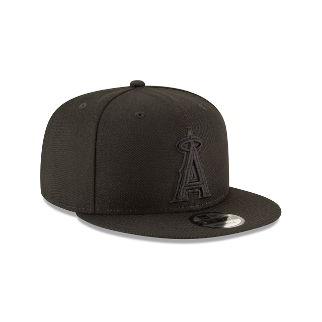 Anaheim Angels New Era MLB Black on Black 9FIFTY SnapBack Hat