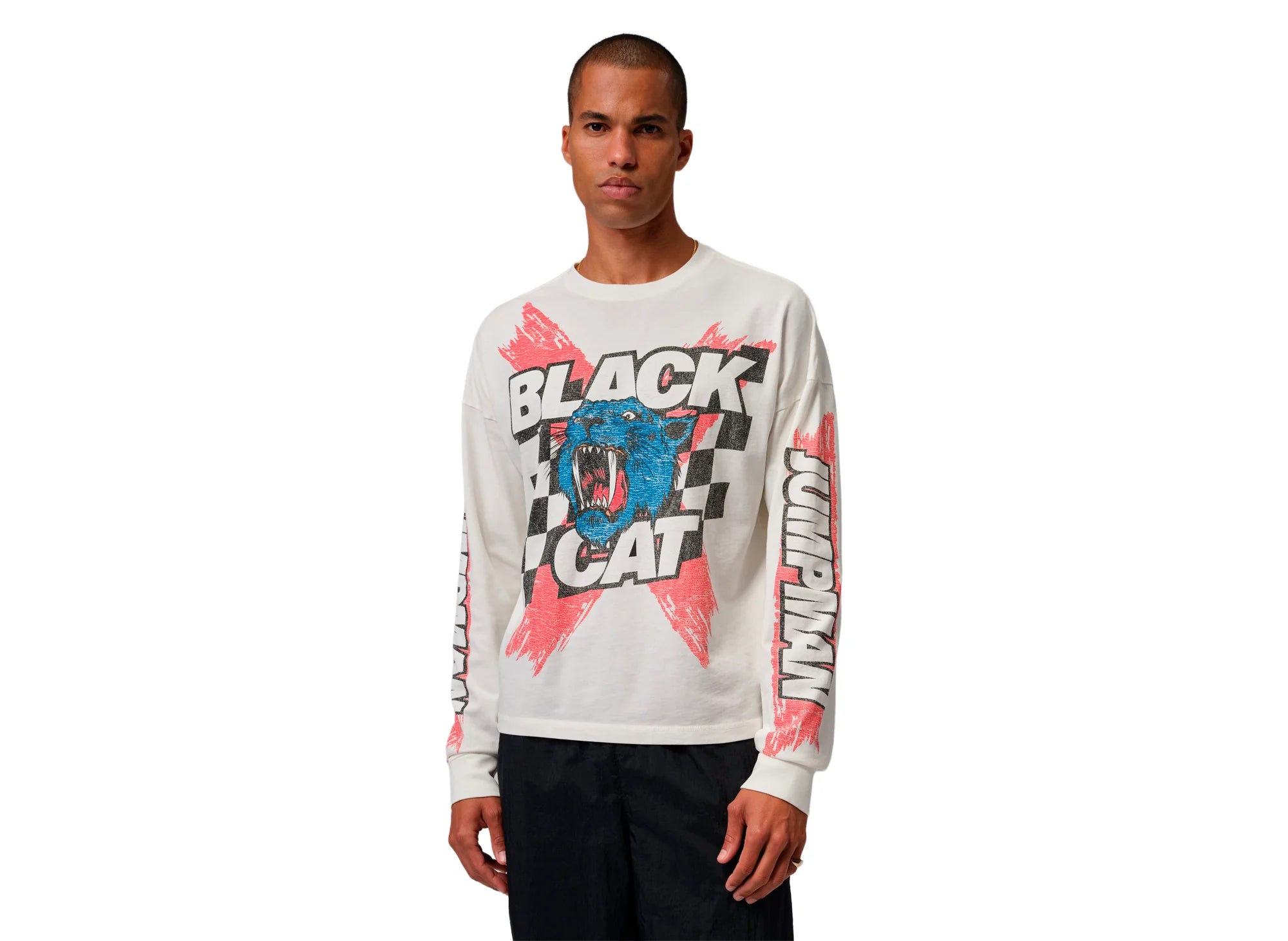 Men's Jordan Black Cat Long Sleeve Tee