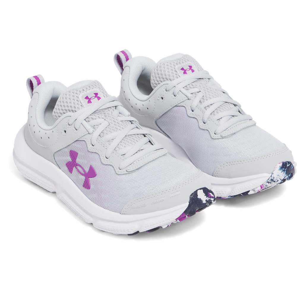 Women's Under Armour Charged Assert 10 Running Shoes "Grey Grey"