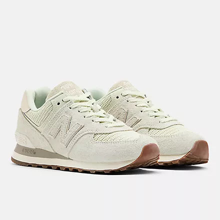 Women's New Balance 574 "Sea Salt Hairy Suede'