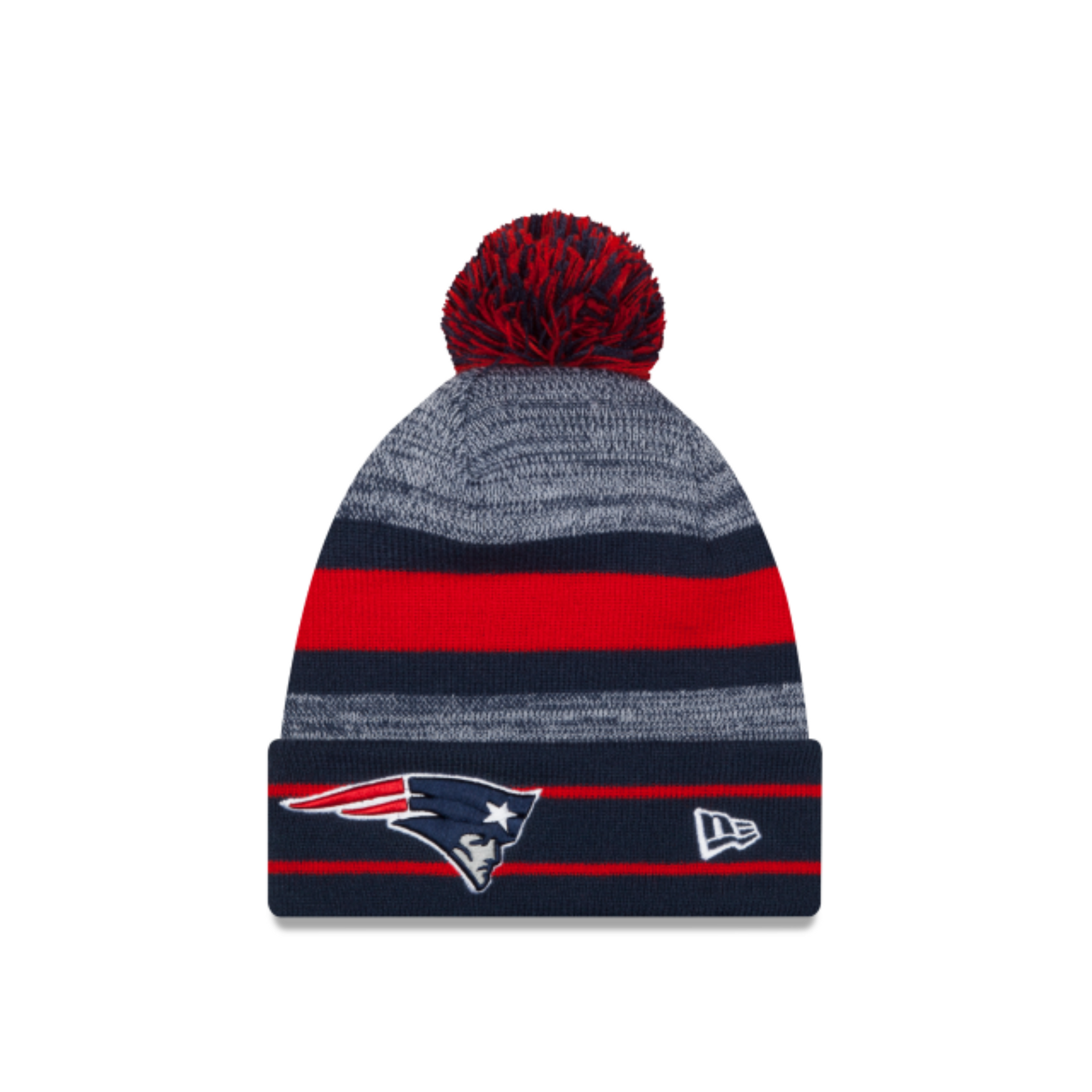 New Era New England Patriots Cuffed Pom Knit 