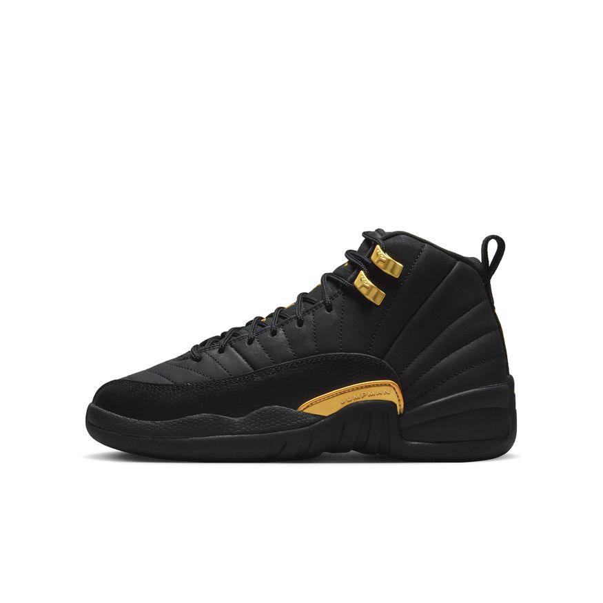 Big Kids' Air Jordan 12 Retro "Black Taxi"